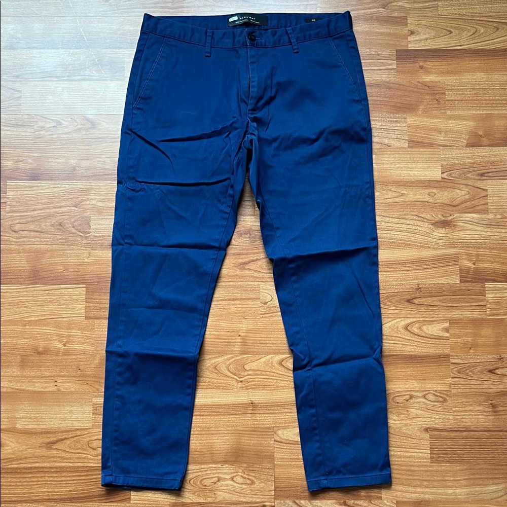 Zara Men's Navy Chinos